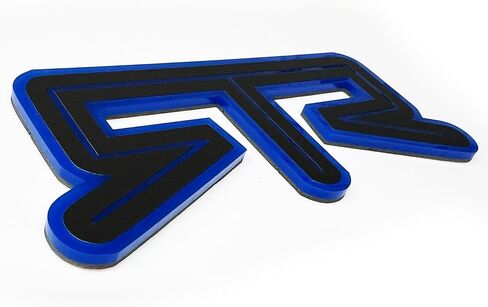 Custom 1pc Rear RTR Emblem Fits Ford Mustang Deck Lid (Matte Black) in Kuwait