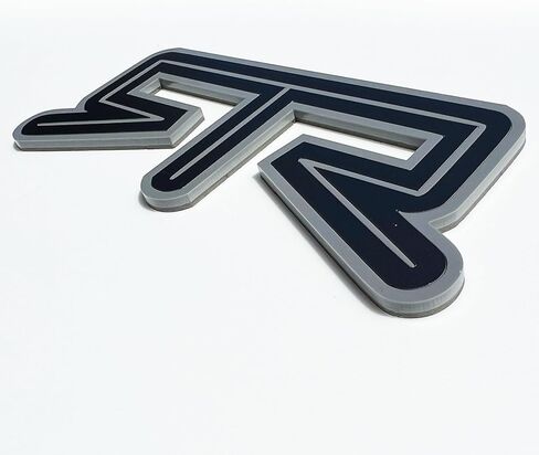 Custom 1pc Rear RTR Emblem Fits Ford Mustang Deck Lid (Matte Black) in Kuwait