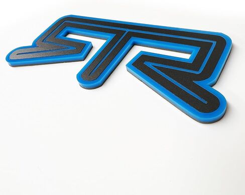 Custom 1pc Rear RTR Emblem Fits Ford Mustang Deck Lid (Matte Black) in Kuwait