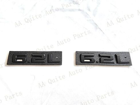 6pcs ZR2 6.2L Silverado Emblems 3D شارة Fender الحرف الخلفي استبدال ملصق اللوحة لعام 2022 2023 2024 Silverado 1500 (Black Matte) in Saudi Arabia