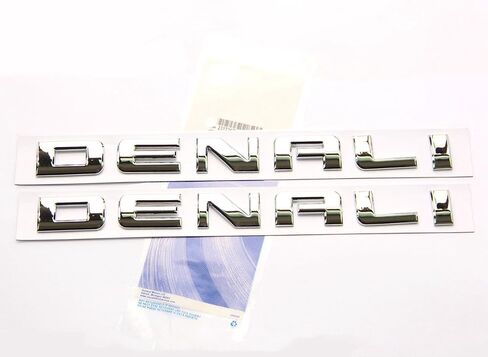 2pack Original Black Denali Hd Nameplate Emblems Badges Compatible with 2007-2019 Denali Yukon Sierra Terrain (Redline) in Saudi Arabia