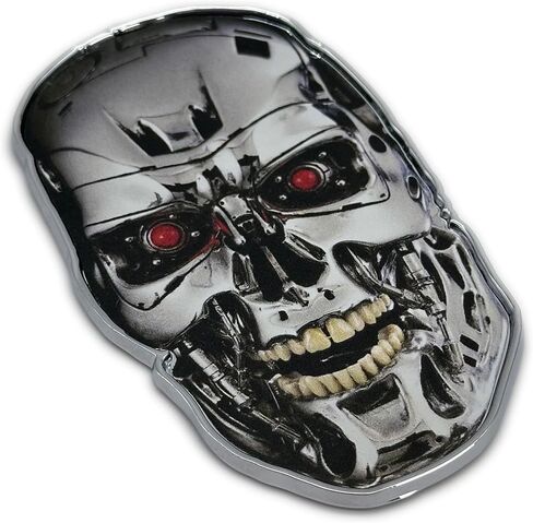 Elektroplate Officially Licensed 2 Mini Terminator Movie OEM Chrome Emblems for Motorcycles, Watercrafts, and Decorations | Universal Fit at 1.6" x 1.0" | Weatherproof | 2-Pack in Saudi Arabia