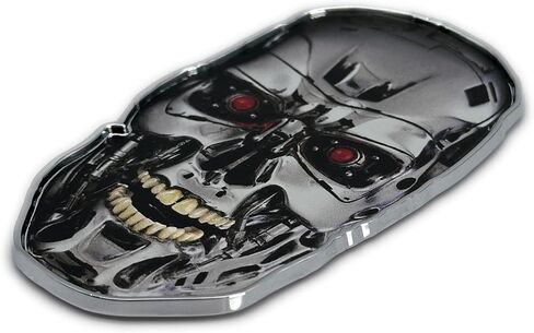 Elektroplate Officially Licensed 2 Mini Terminator Movie OEM Chrome Emblems for Motorcycles, Watercrafts, and Decorations | Universal Fit at 1.6" x 1.0" | Weatherproof | 2-Pack in Saudi Arabia