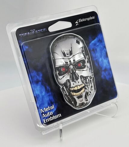 Elektroplate Officially Licensed 2 Mini Terminator Movie OEM Chrome Emblems for Motorcycles, Watercrafts, and Decorations | Universal Fit at 1.6" x 1.0" | Weatherproof | 2-Pack in Saudi Arabia