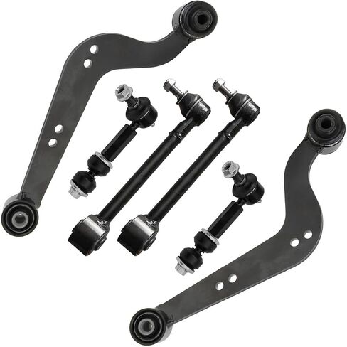 Detroit Axle - خلفية 6pc مجموعة أذرع التحكم في تويوتا RAV4 لكزس NX200T NX300 NX300H ، أشرطة الأذرع السفلى والرقم العلوي البديل in Kuwait