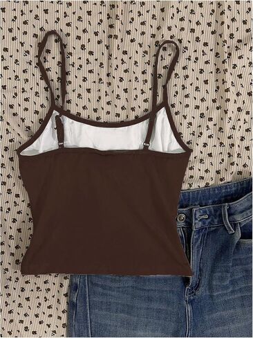 Soly Hux Women's Y2K Graphic Cami Crop Tops Spaghetti Strap Summer Camisole in Saudi Arabia