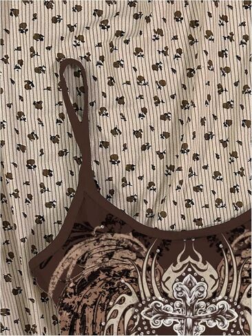 Soly Hux Women's Y2K Graphic Cami Crop Tops Spaghetti Strap Summer Camisole in Saudi Arabia