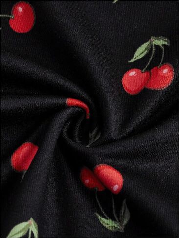 Women's Cherry Print Halter Camisole Tops Backless Slim Fit Crop Tops Coquette Streetwear Going Out Cami Tops in Saudi Arabia