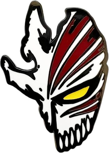Japanese Anime Bleach Tokyo Hero Set of One Embroidered Fabric Keychain and One Enamel Metal Pin Badge Jewelry Accessory for Backpack Clothes Caps in Saudi Arabia