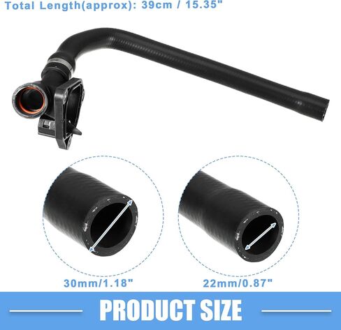 خرطوم المبرد المبرد No.11537600586 لـ BMW 1 Series 118i 2012-2013 2015 Rubber Black in Saudi Arabia