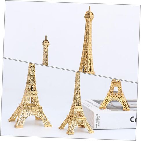 VICASKY 5.90 Inch Metal Eiffel Tower Statue – French Landmark Art Decor for Home, Living Room & Bedroom Centerpieces, Metal Craft Model ​​ in Saudi Arabia