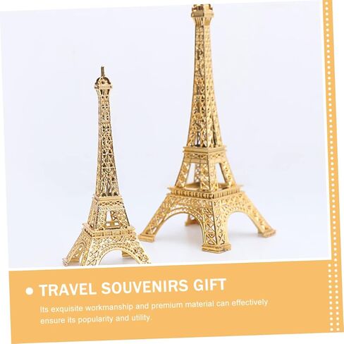 VICASKY 5.90 Inch Metal Eiffel Tower Statue – French Landmark Art Decor for Home, Living Room & Bedroom Centerpieces, Metal Craft Model ​​ in Saudi Arabia