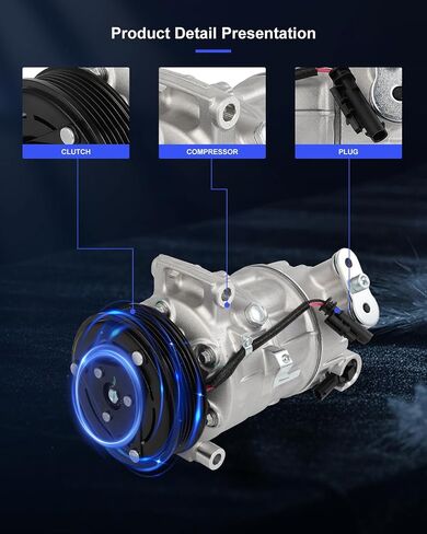 ECCPP AC Compressor 2016-2019 for Chevrolet Cruze 1.4L AC Compressor with Clutch Rapid Cooling in Saudi Arabia