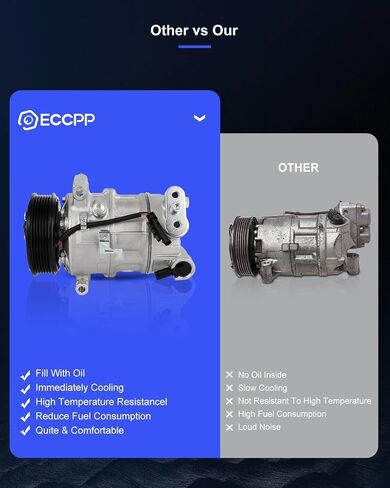 ECCPP AC Compressor 2016-2019 for Chevrolet Cruze 1.4L AC Compressor with Clutch Rapid Cooling in Saudi Arabia