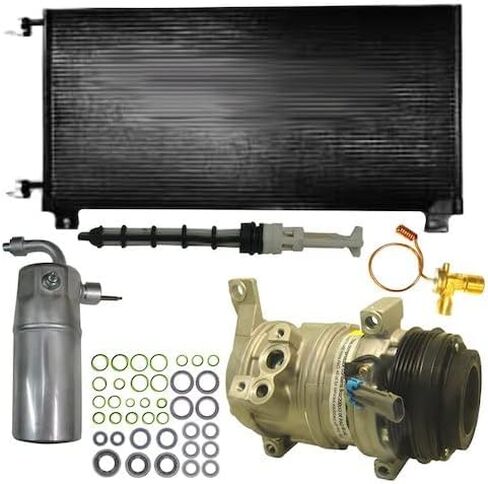 A/C Compressor Kit with Condenser - 10S20F - 4-Groove - Compatible with 2000-2006 Chevy Tahoe with Rear AC in Saudi Arabia