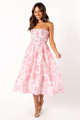 Petal & Pup Women's Carter Strapless Midi Dress in Saudi Arabia