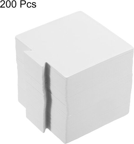 uxcell 200pcs Mini Cake Boards, Mousse Cake Cardboards Square Cake Bases Plates Cupcake Dessert Displays Base Tray for Cakes, Pastries, Dessert Base - Grease Proof (White) in Saudi Arabia