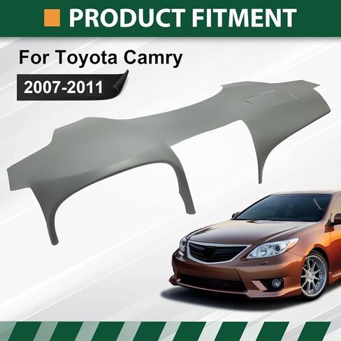 Apply to Kojem Dashboard Cover Cap - Compatible with 2007-2011 Toyota Camry, Gray ABS Plastic Dashboard Replacement - Protects Against Wear & Aging in Saudi Arabia