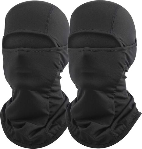 Black Thin Fleece Lined Ski Mask for Men Women Winter Balaclava Face Mask Warm Shiesty Mask Head Mask Cold Weather Motorcycle Helmet in Saudi Arabia