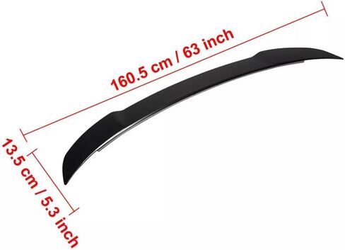 Spoiler Wing Compatible with 2015-2023 D0DGE Charger SRT Style Rear Trunk Spoiler Wing Gloss Black ABS in Saudi Arabia