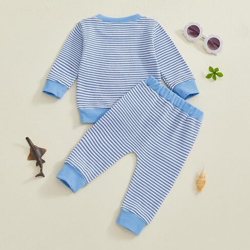 ynibbim طفل طفل رضيع الخريف ملابس الشتاء ملابس البط طباعة طويلة الأكمام من النوع الثقيل والركض السراويل in Kuwait