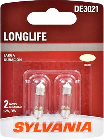 SYLVANIA - DE3021 Long Life Miniature - Bulb, Ideal for Interior Lighting - Map, Dome and License Plate (Contains 2 Bulbs) in Saudi Arabia