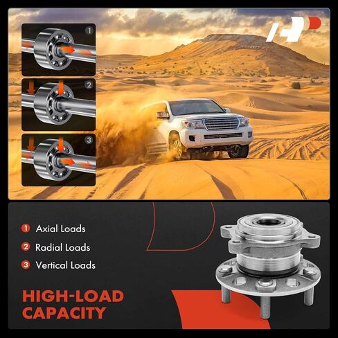 A-Premium 2 x Rear Wheel Bearing and Hub Assembly with 5-Lug Compatible with Kia Sportage 2016-2021 & Hyundai Tucson 2016-2021, AWD Only in Saudi Arabia
