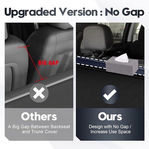 Extra Leather Pouch Cargo Cover for Lexus GX550 GX 550 2024 2025 Toyota Land Cruiser Trunk Cover Retractable Rear Security Shade Shield Cover No Gap in Kuwait