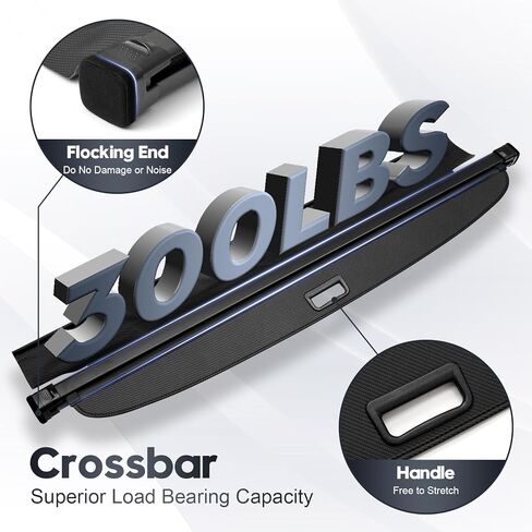 Extra Leather Pouch Cargo Cover for Lexus GX550 GX 550 2024 2025 Toyota Land Cruiser Trunk Cover Retractable Rear Security Shade Shield Cover No Gap in Kuwait