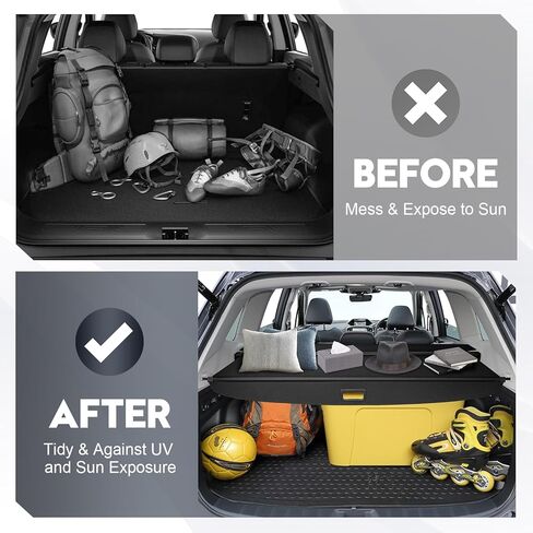 Extra Leather Pouch Cargo Cover for Lexus GX550 GX 550 2024 2025 Toyota Land Cruiser Trunk Cover Retractable Rear Security Shade Shield Cover No Gap in Kuwait