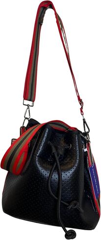 Dallas Hill Designs Crossbody Bucket Purse for Women | Neoprene Handbag | Drawstring Hobo Shoulder Bag | Plus Extra Pouch in Saudi Arabia