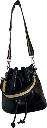 Dallas Hill Designs Crossbody Bucket Purse for Women | Neoprene Handbag | Drawstring Hobo Shoulder Bag | Plus Extra Pouch in Saudi Arabia