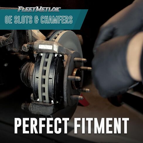 Bendix Fleet Metlok MKD1317FM Semi-Metallic Rear Brake Pads for Select Models Dodge Sprinter 2500, Freightliner 3500, Mercedes-Benz Sprinter, V250, Volkswagen Crafter Van in Kuwait