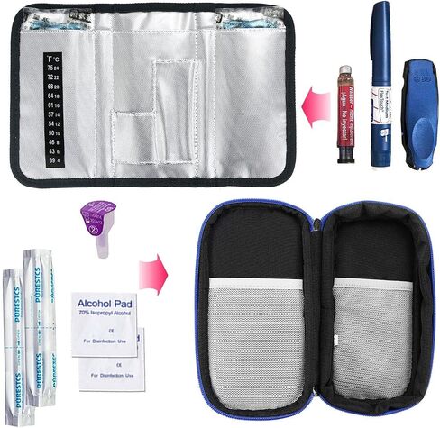 YOUSHARES Ice Pack for Insulin Cooler Travel Case, TSA Approved Freezer Ice Box for Injections, Keep Insulin Bottle Cooling 24h for Diabetic Supplies (1PCS) in Saudi Arabia