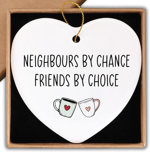 التقدير وداع شكرا لك هدية جار هدية السيراميك زخرفة عيد الميلاد تذكار علامة signhousewarming in Kuwait