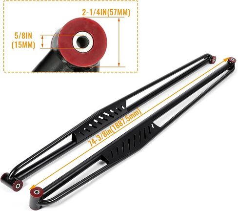 HECASA Traction Bar & Mounting Kit Compatible with 2003-2010 Dodge Ram 2500 3500 Pickup Adjustable Suspension Tow Track Bar Steel in Saudi Arabia