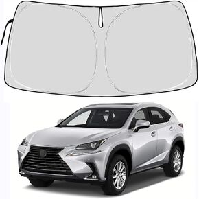 Front Windshield Sun Shade Car Window Sunshade Custom Fit for Toyota RAV4 SUV Crossover LE XLE Premium XLE Adventure Hybrid Prime 2024-2017 Sun Cover Visor in Kuwait