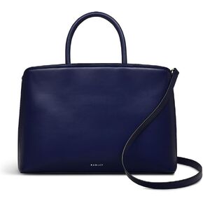 RADLEY London Bow Street Women's Medium Leather Ziptop Satchel Bag, Evenfall in Saudi Arabia