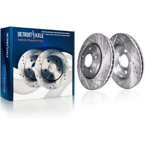 Detroit Axle - RWD Front Brake Rotors for 2005-2015 Toyota Tacoma Drilled & Slotted Brake Rotors 2006 2007 2008 2009 2010 2011 2012 2013 2014 Replacement : 10.83" inch Rotor in Kuwait