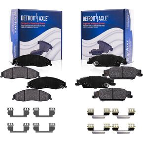 محور ديترويت-منصات الفرامل لعام 2003-2007 كاديلاك CTS 2005-2008 STS Pontiac Grand Prix Ceramic Brake Pads w/Hardware 2006 Urban in Kuwait
