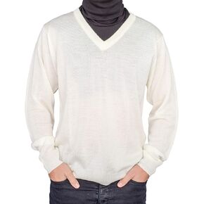 Crazy Cousin White V-Neck Sweater with Black Dickey Halloween Costume Cosplay in Saudi Arabia
