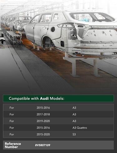 yhtauto الأمامي المصد ، شريط التأثير ، شريط تأثير متوافق مع Audi A3 2015-2020 ، A3 Quattro 2015-2016 ، S3 2015-2020 ، شريط تأثير الصدمات الأمامية الأمامية. in Saudi Arabia