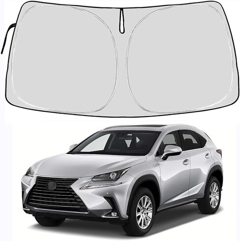 Front Windshield Sun Shade Car Window Sunshade Custom Fit for Toyota RAV4 SUV Crossover LE XLE Premium XLE Adventure Hybrid Prime 2024-2017 Sun Cover Visor in Kuwait