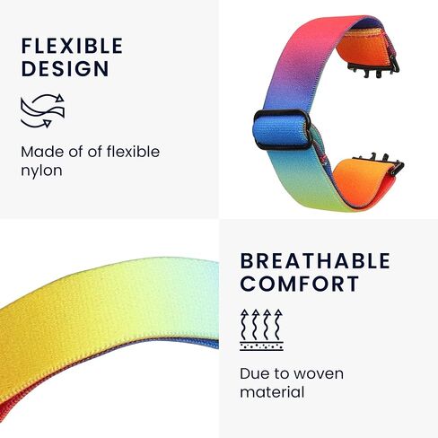 kwmobile Nylon Band Compatible with Samsung Galaxy Fit 3 - Band Replacement Strap for Fitness Tracker in Saudi Arabia