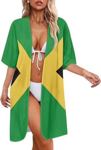 Summer Short Sleeve Cardigan for Women Trendy Beach Kimono Coverups Vintage in Saudi Arabia