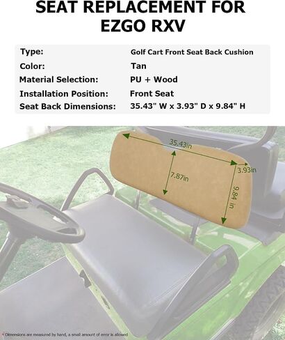 مجموعة Scitoo الأمامية المقعد السفلية ل Ezgo RXV 2008-Up Golf Cart ، وسائد استبدال نمط المصنع ، الأسود in Saudi Arabia