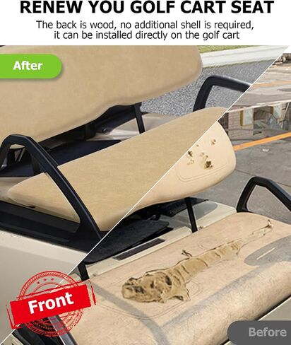 مجموعة Scitoo الأمامية المقعد السفلية ل Ezgo RXV 2008-Up Golf Cart ، وسائد استبدال نمط المصنع ، الأسود in Saudi Arabia