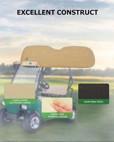 مجموعة Scitoo الأمامية المقعد السفلية ل Ezgo RXV 2008-Up Golf Cart ، وسائد استبدال نمط المصنع ، الأسود in Saudi Arabia