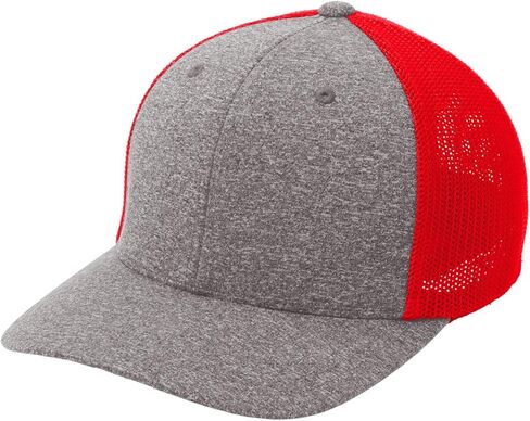 Joe's USA Flexfit تركيب Melange Mesh Backer Cap - الجزء الأكبر ، القبعات الفارغة in Kuwait