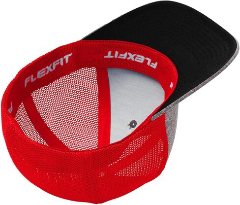 Joe's USA Flexfit تركيب Melange Mesh Backer Cap - الجزء الأكبر ، القبعات الفارغة in Kuwait